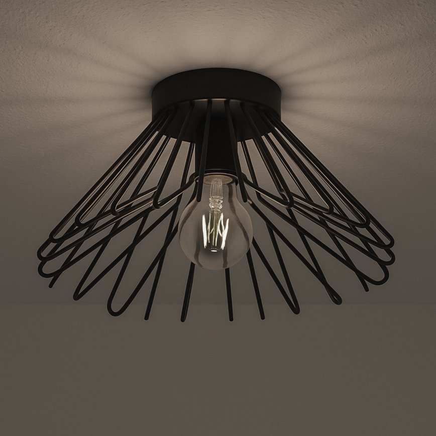 ONLI - Plafondlamp DUCCIO 1xE27/22W/230V diameter 30 cm zwart