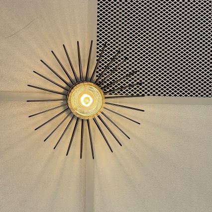 ONLI - Plafondlamp DUCCIO 1xE27/22W/230V diameter 30 cm zwart