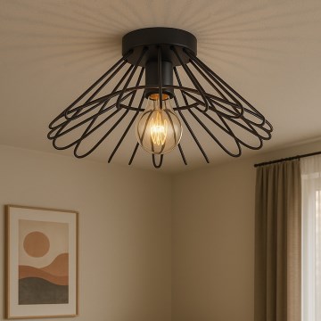 ONLI - Plafondlamp DUCCIO 1xE27/22W/230V diameter 60 cm zwart