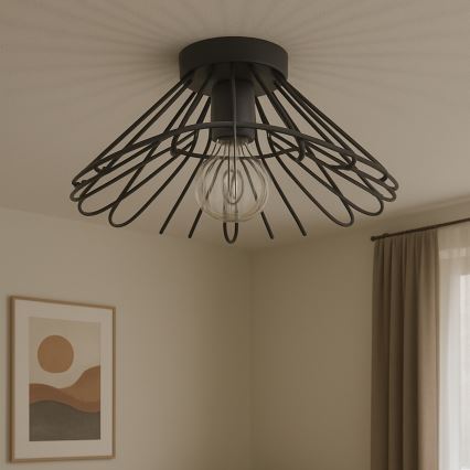 ONLI - Plafondlamp DUCCIO 1xE27/22W/230V diameter 60 cm zwart