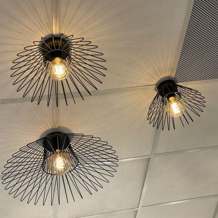 ONLI - Plafondlamp DUCCIO 1xE27/22W/230V diameter 60 cm zwart