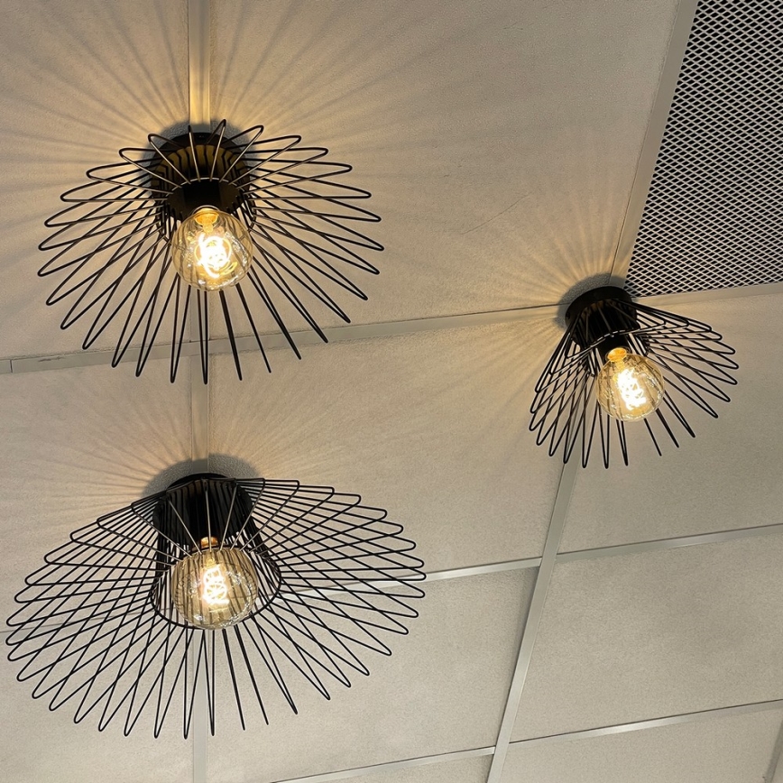 ONLI - Plafondlamp DUCCIO 1xE27/22W/230V diameter 60 cm zwart