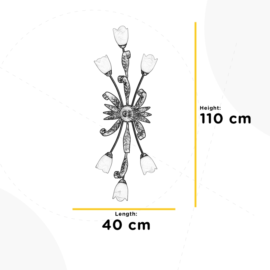ONLI - Plafondlamp SONIA 6xE14/6W/230V