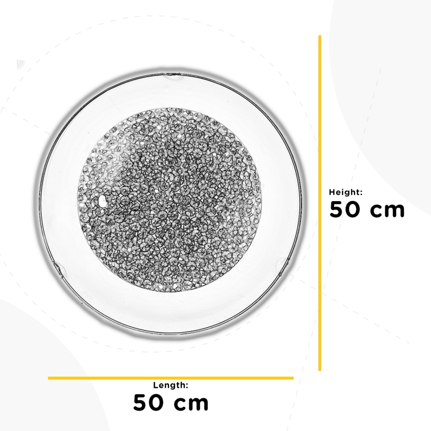 ONLI - Plafonnier BRILL LED/21W/230V 4000K d. 50 cm