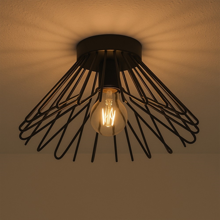ONLI - Plafonnier DUCCIO 1xE27/22W/230V d. 30 cm noir