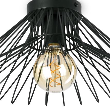 ONLI - Plafonnier DUCCIO 1xE27/22W/230V d. 40 cm noir