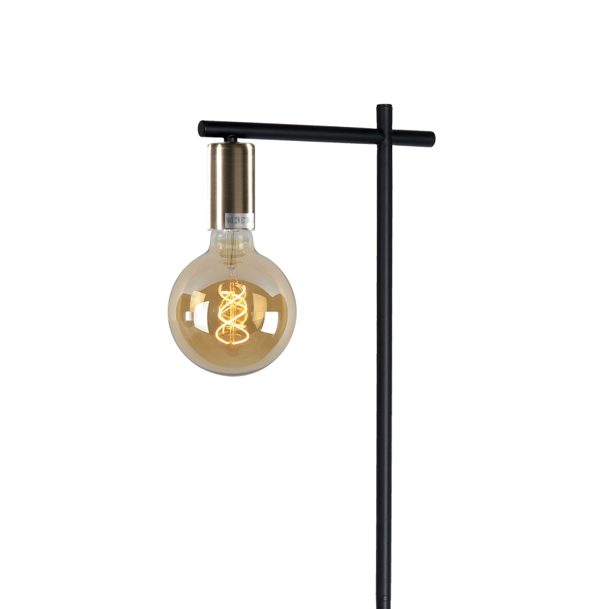 ONLI - Staande Lamp CROSS 1xE27/22W/230V zwart/messing