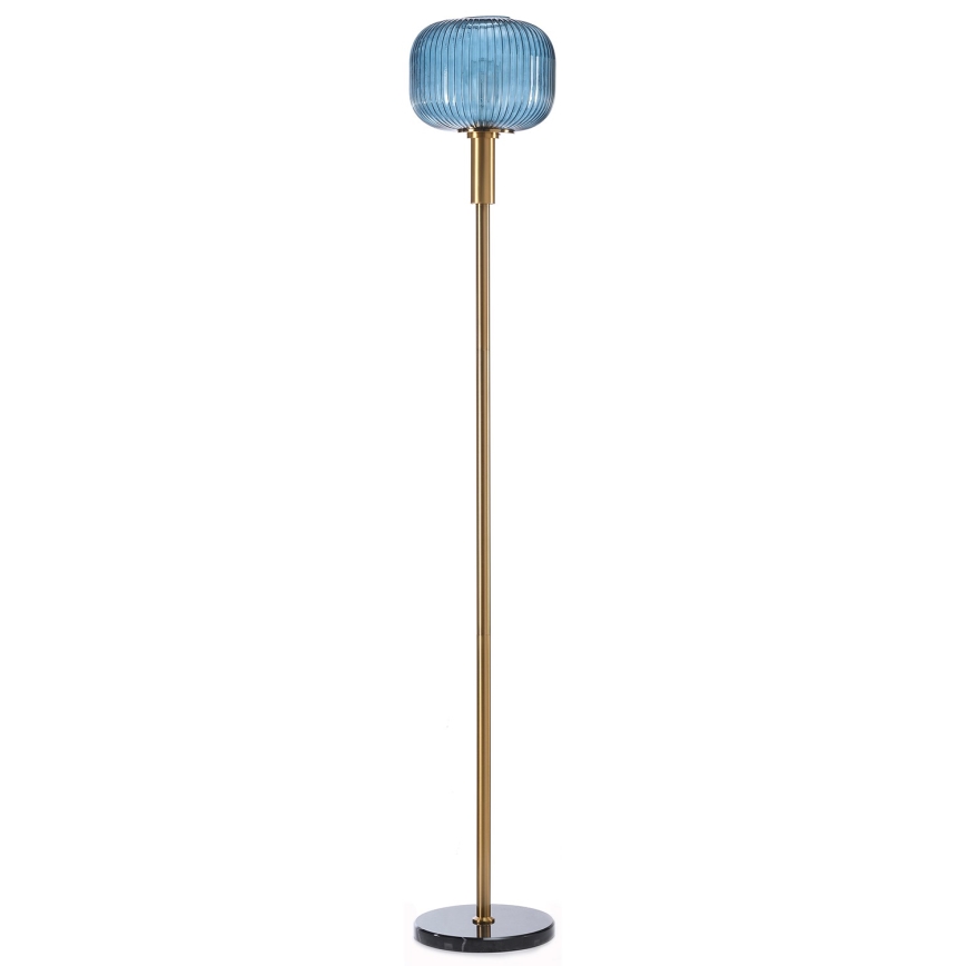 ONLI - Staande Lamp DOROTY 1xE27/22W/230V blauw/goud