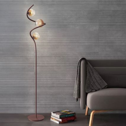 ONLI - Staande Lamp FRIDA 3xG9/10W/230V koper