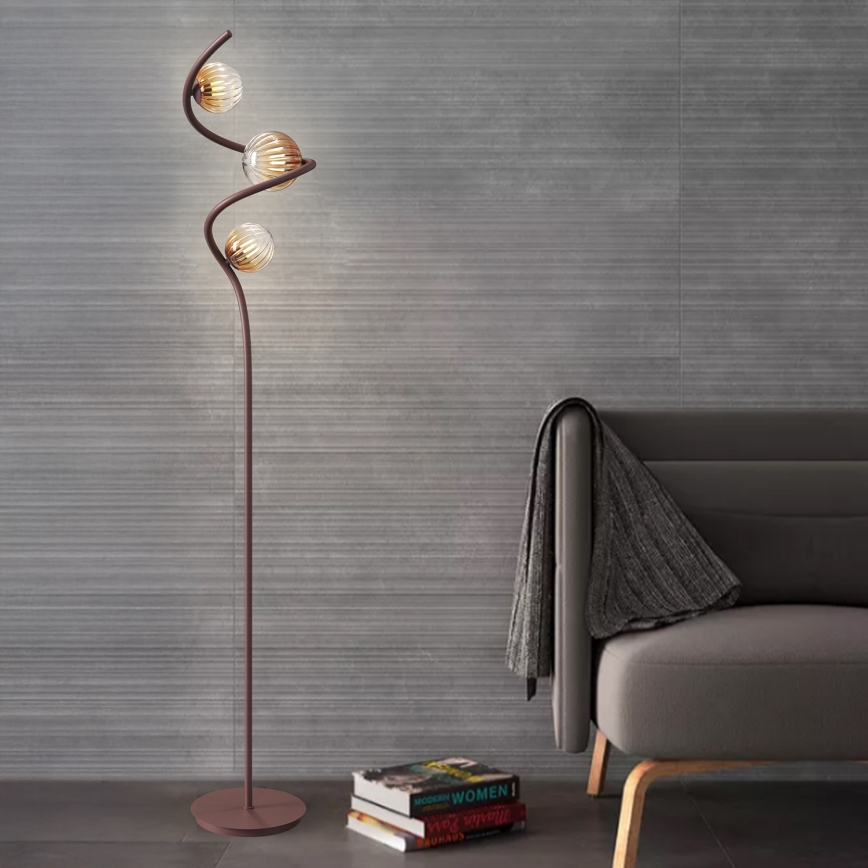 ONLI - Staande Lamp FRIDA 3xG9/10W/230V koper