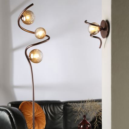 ONLI - Staande Lamp FRIDA 3xG9/10W/230V koper