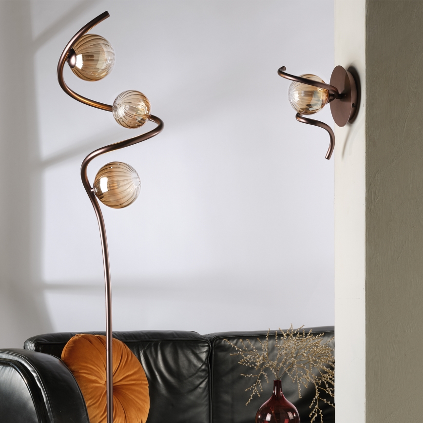 ONLI - Staande Lamp FRIDA 3xG9/10W/230V koper