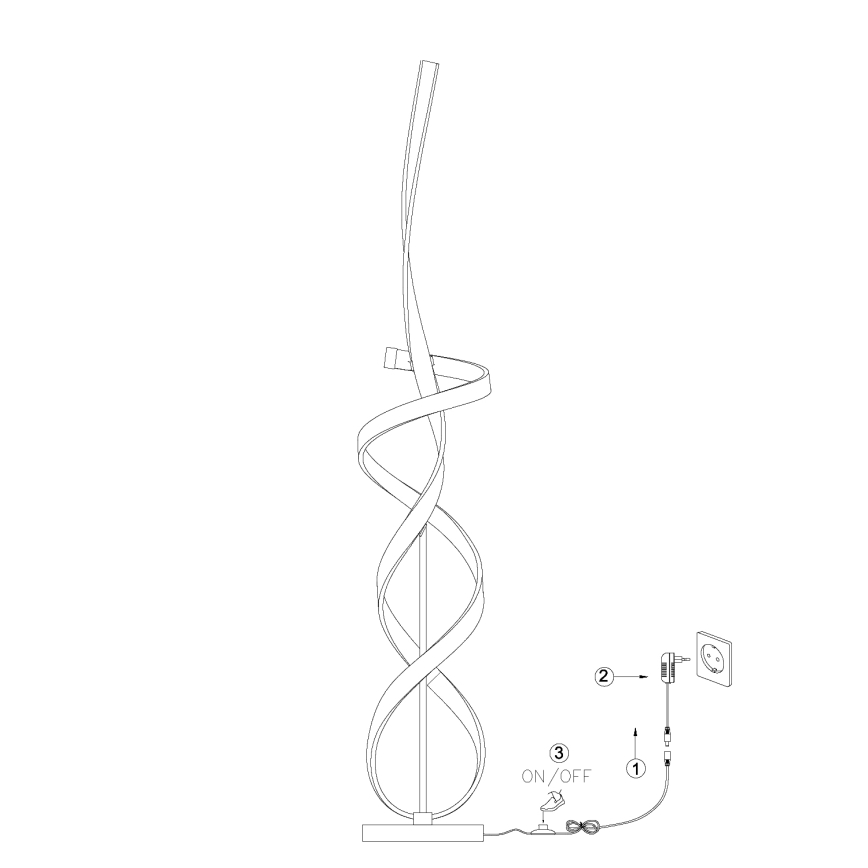 ONLI - Staande LED Lamp KIRA LED/31W/230V 4000K goud
