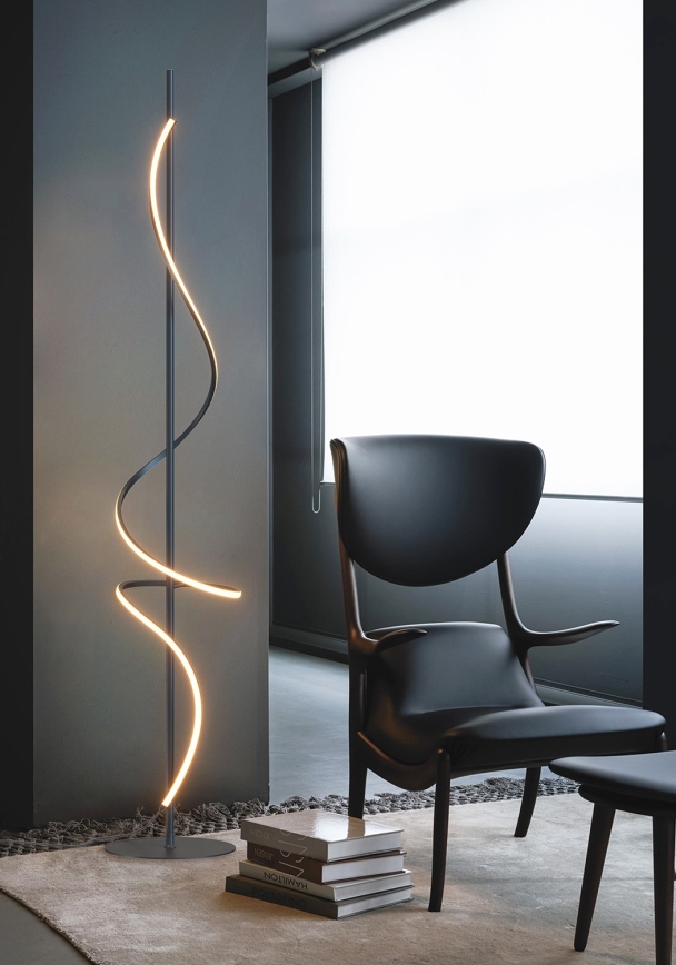ONLI - Staande LED Lamp TWIST LED/24W/230V 4000K zwart
