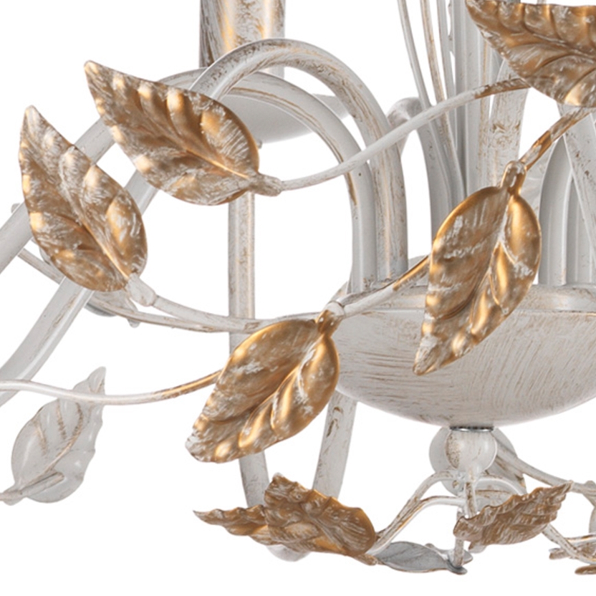 ONLI - Suspension chaîne COLLANA 6xE14/6W/230V blanc/doré