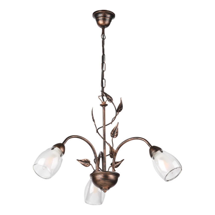 ONLI - Suspension chaîne LILIANA 3xE14/6W/230V