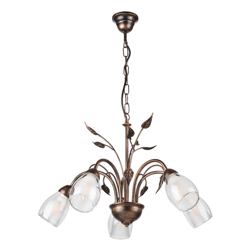 ONLI - Suspension chaîne LILIANA 5xE14/6W/230V
