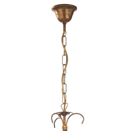 ONLI - Suspension chaîne LUCREZIA 1xE27/22W/230V bronze