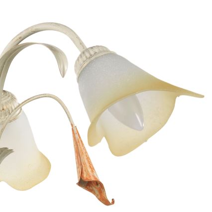 ONLI - Suspension chaîne LUCREZIA 3xE14/6W/230V crème