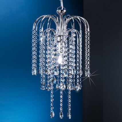 ONLI - Suspension chaîne PIOGGIA 1xE27/22W/230V chrome brillant
