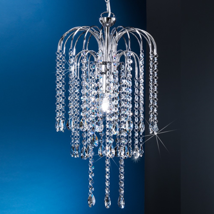 ONLI - Suspension chaîne PIOGGIA 1xE27/22W/230V chrome brillant