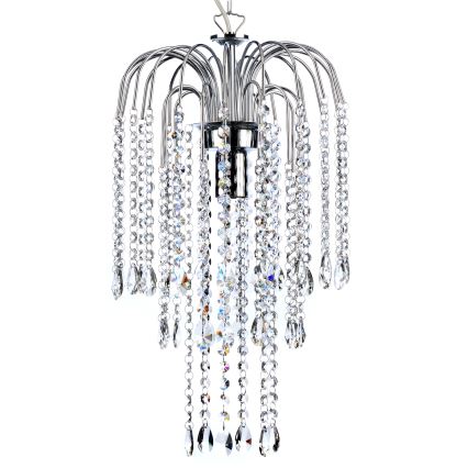 ONLI - Suspension chaîne PIOGGIA 1xE27/22W/230V chrome brillant