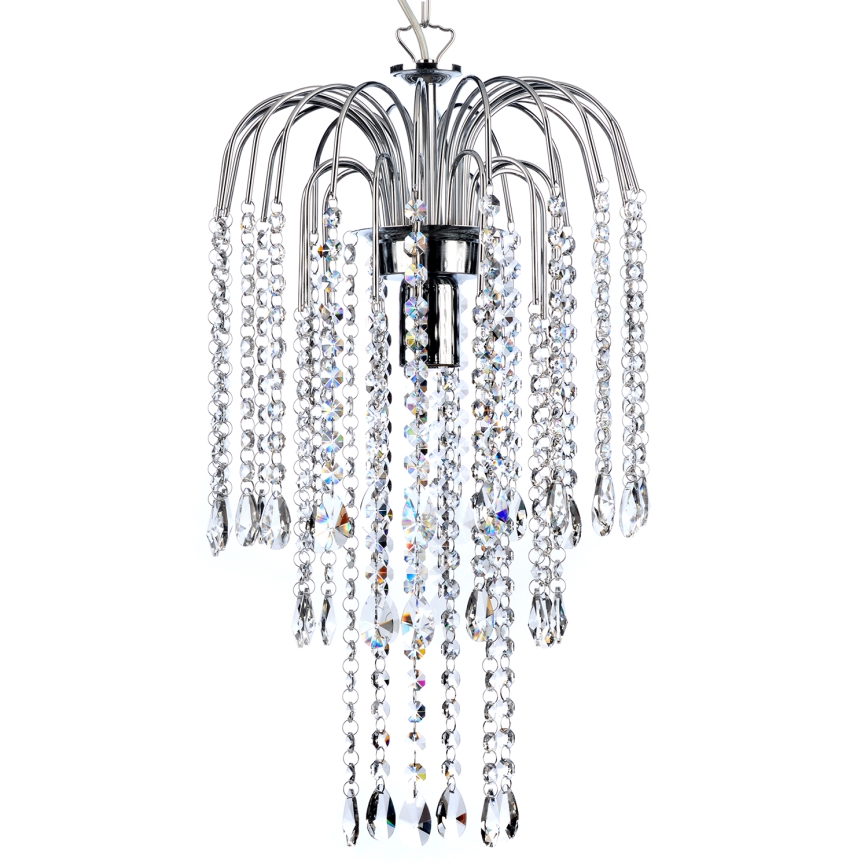 ONLI - Suspension chaîne PIOGGIA 1xE27/22W/230V chrome brillant