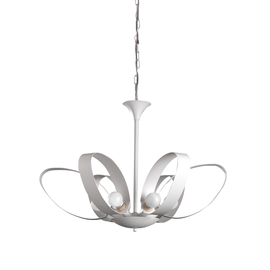 ONLI - Suspension chaîne SERENA 6xE14/6W/230V blanc