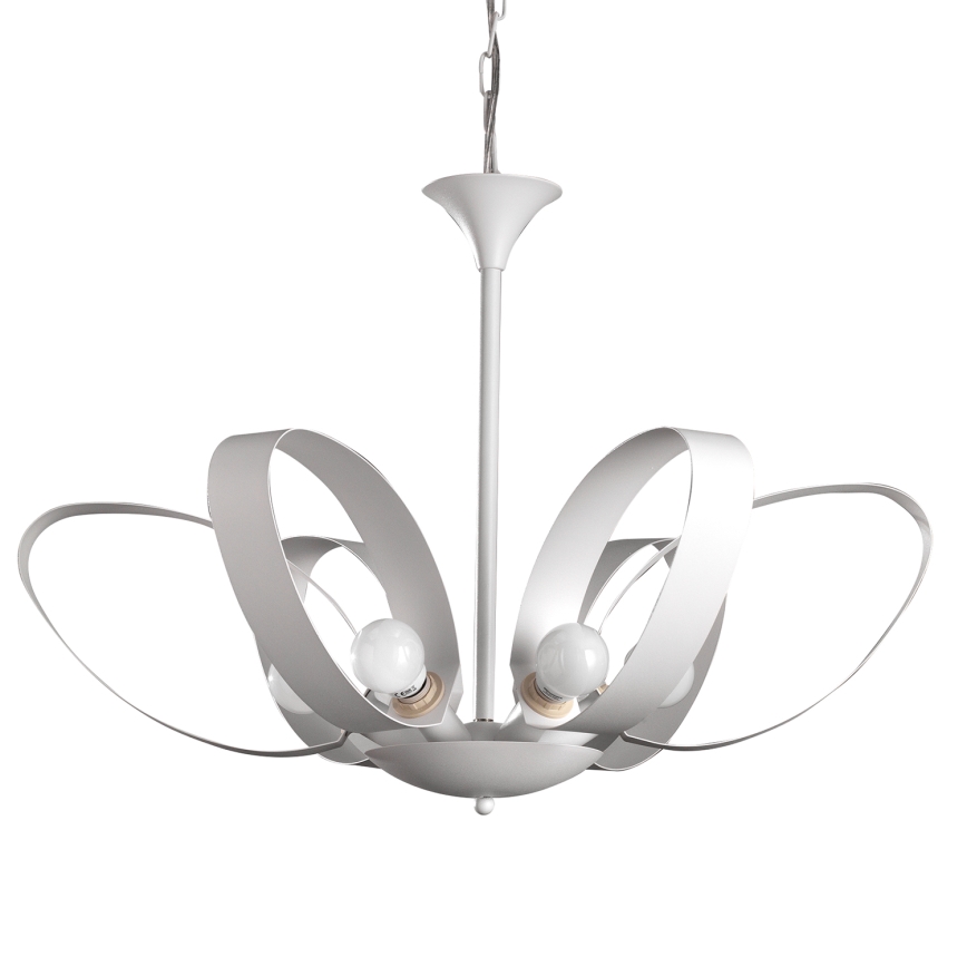 ONLI - Suspension chaîne SERENA 6xE14/6W/230V blanc
