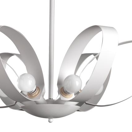 ONLI - Suspension chaîne SERENA 6xE14/6W/230V blanc