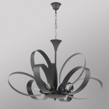 ONLI - Suspension chaîne SERENA 9xE14/6W/230V noir