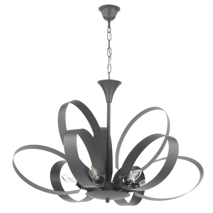 ONLI - Suspension chaîne SERENA 9xE14/6W/230V noir