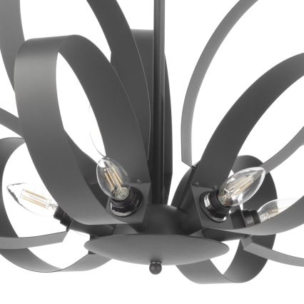 ONLI - Suspension chaîne SERENA 9xE14/6W/230V noir