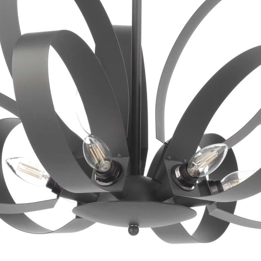 ONLI - Suspension chaîne SERENA 9xE14/6W/230V noir