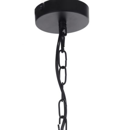 ONLI - Suspension chaîne ZAIR 1xE27/22W/230V noir/argent