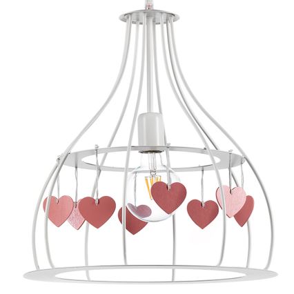 ONLI - Suspension enfant TITTA 1xE27/22W/230V rose