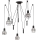 ONLI - Suspension filaire ARAIGNEE 5xE27/15W/230V araignée noir