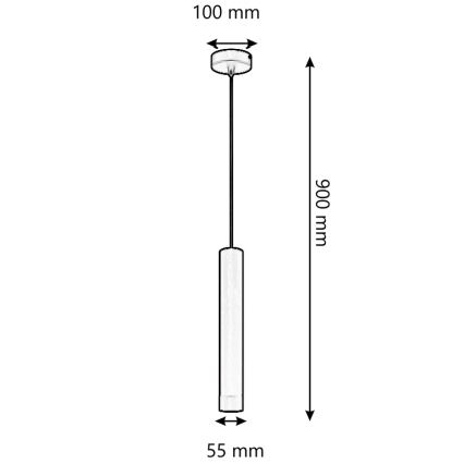 ONLI - Suspension filaire DORA 1xE27/15W/230V noir