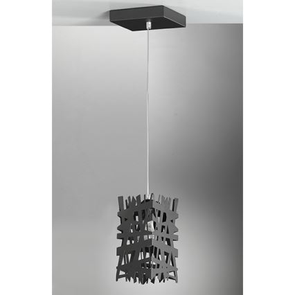 ONLI - Suspension filaire FORESTA 1xE27/15W/230V noir