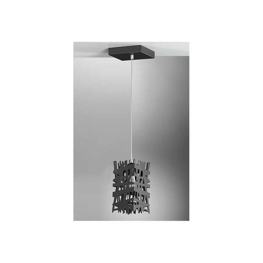 ONLI - Suspension filaire FORESTA 1xE27/15W/230V noir
