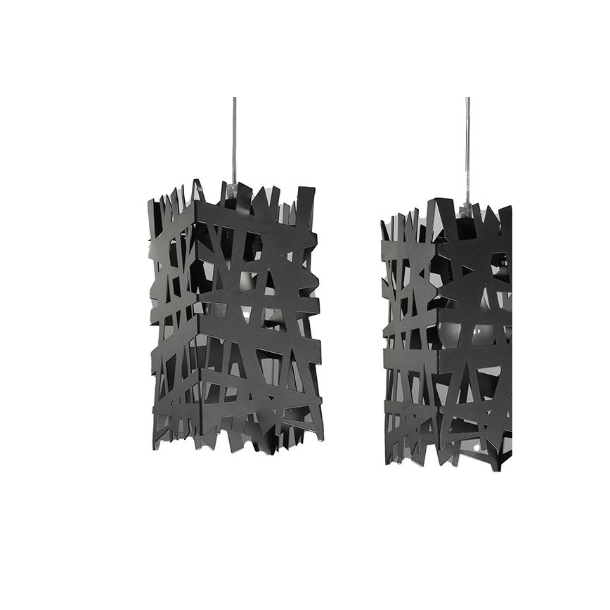 ONLI - Suspension filaire FORESTA 3xE27/15W/230V noir