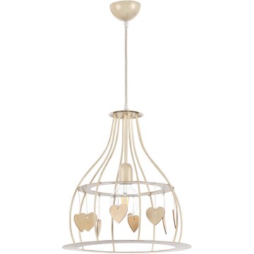 ONLI - Suspension filaire LEONILDE 1xE27/15W/230V beige