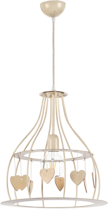 ONLI - Suspension filaire LEONILDE 1xE27/15W/230V beige