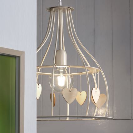 ONLI - Suspension filaire LEONILDE 1xE27/15W/230V beige