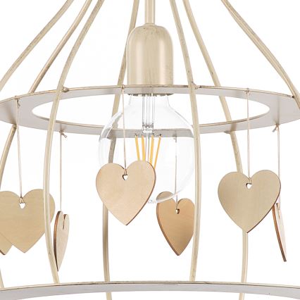 ONLI - Suspension filaire LEONILDE 1xE27/15W/230V beige