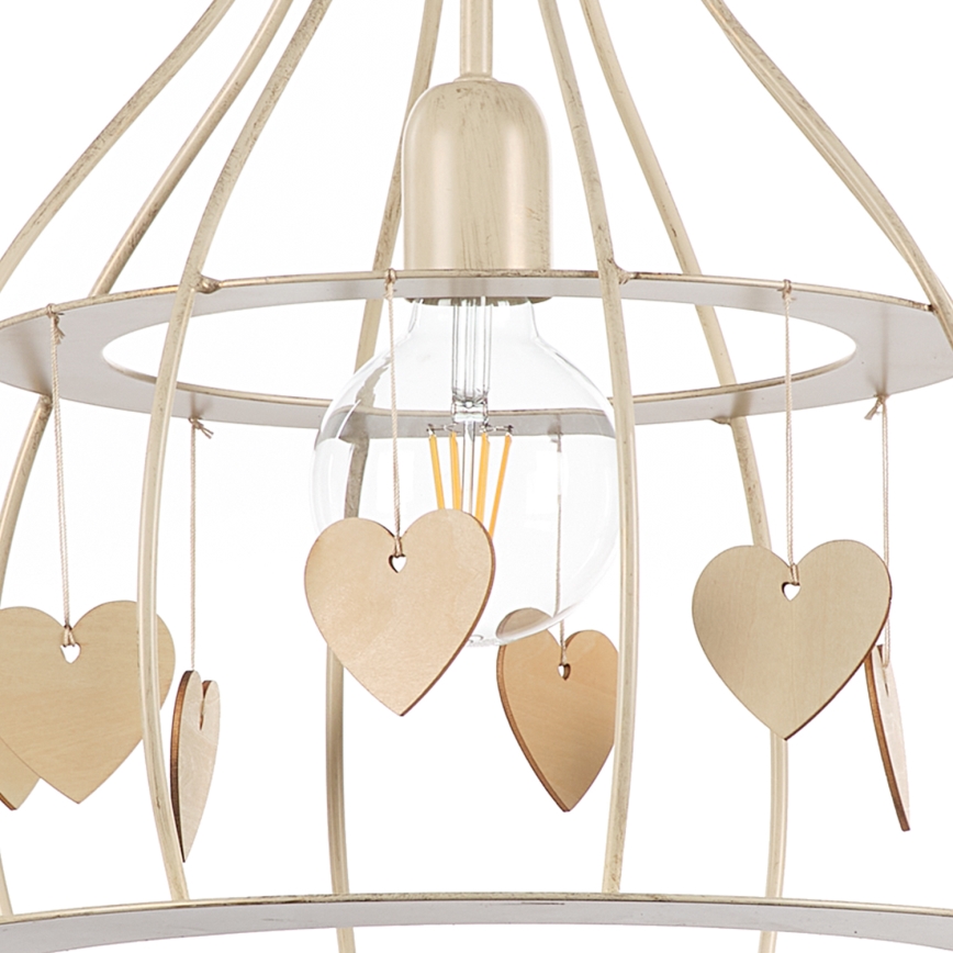 ONLI - Suspension filaire LEONILDE 1xE27/15W/230V beige