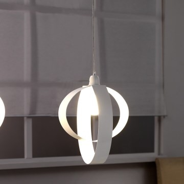 ONLI - Suspension filaire SERENA 1xE27/22W/230V blanc