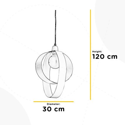 ONLI - Suspension filaire SERENA 1xE27/22W/230V blanc