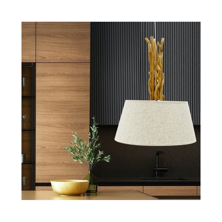 ONLI - Suspension filaire WOODY 1xE27/22W/230V
