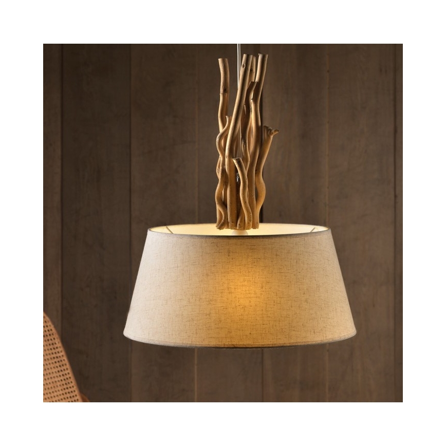 ONLI - Suspension filaire WOODY 1xE27/22W/230V